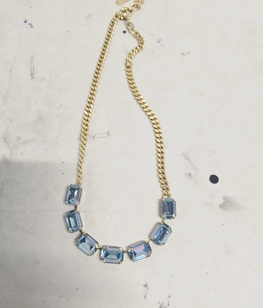 TOVA-Mini Aqua Jabari Necklace