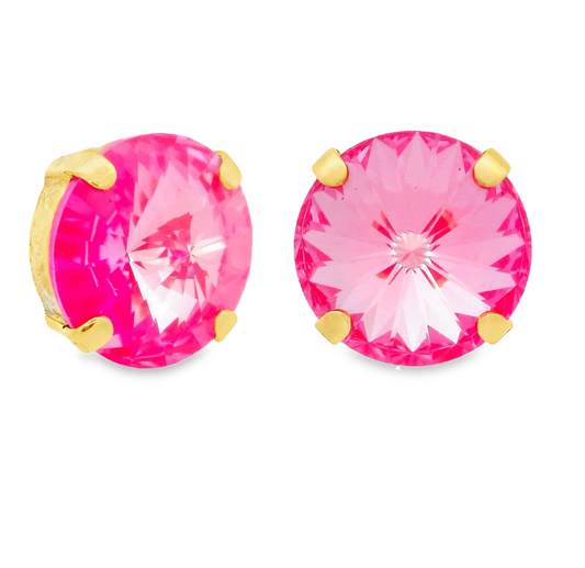TOVA-Basic Pink Studs Ultra Fuchsia