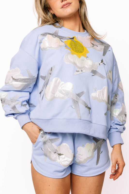 QOS Airplanes In Sky Sweatshirt