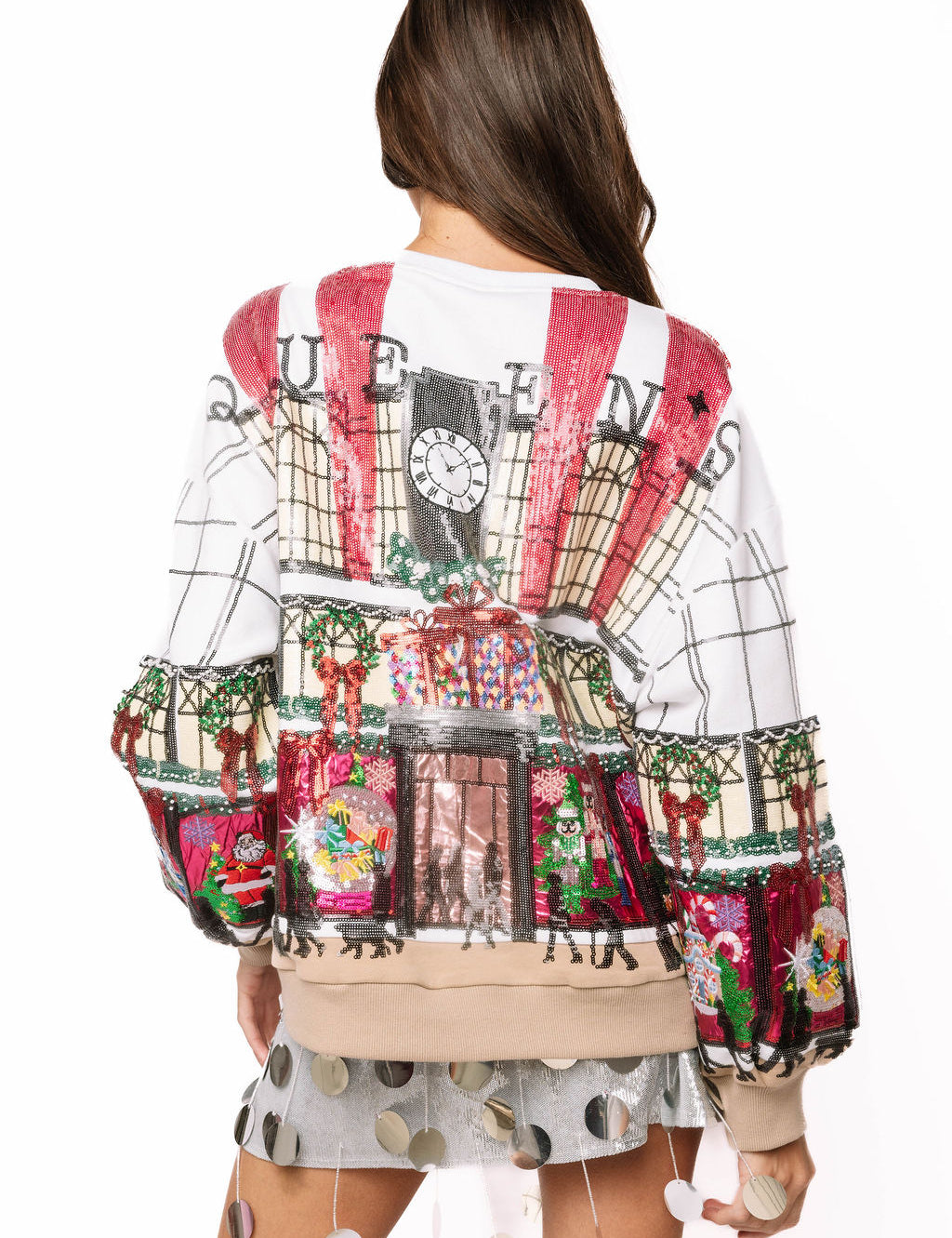 QOS Multi Store at Christmas Time Window Display Sweatshirt