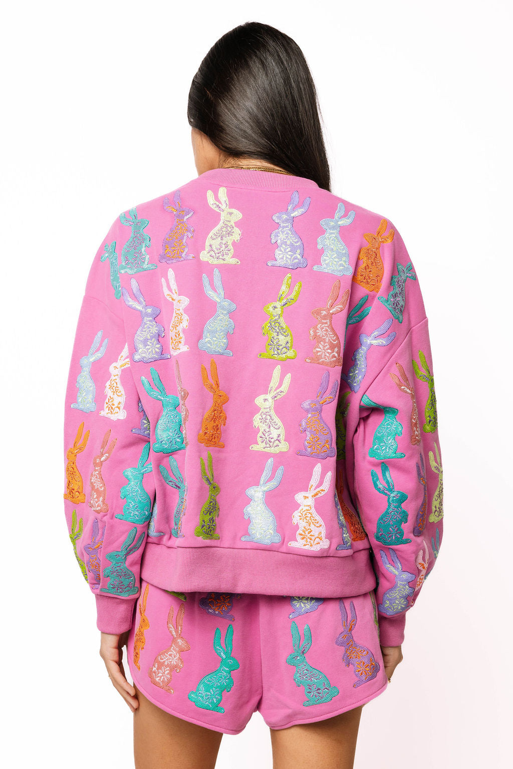 QOS Multi Easter Bunny Sweatshirt