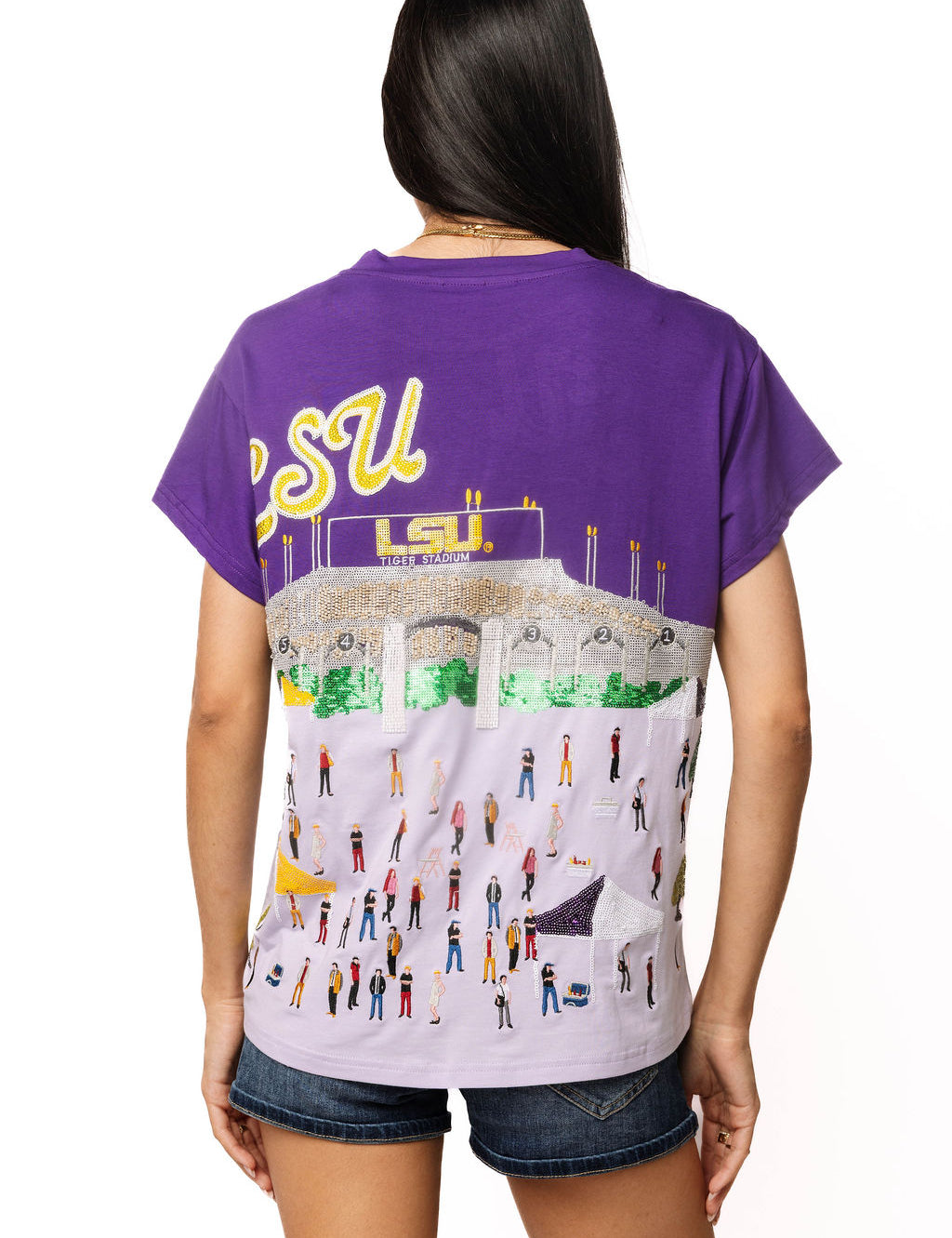 QOS Licensed LSU Stadium Tailgate Party Tee