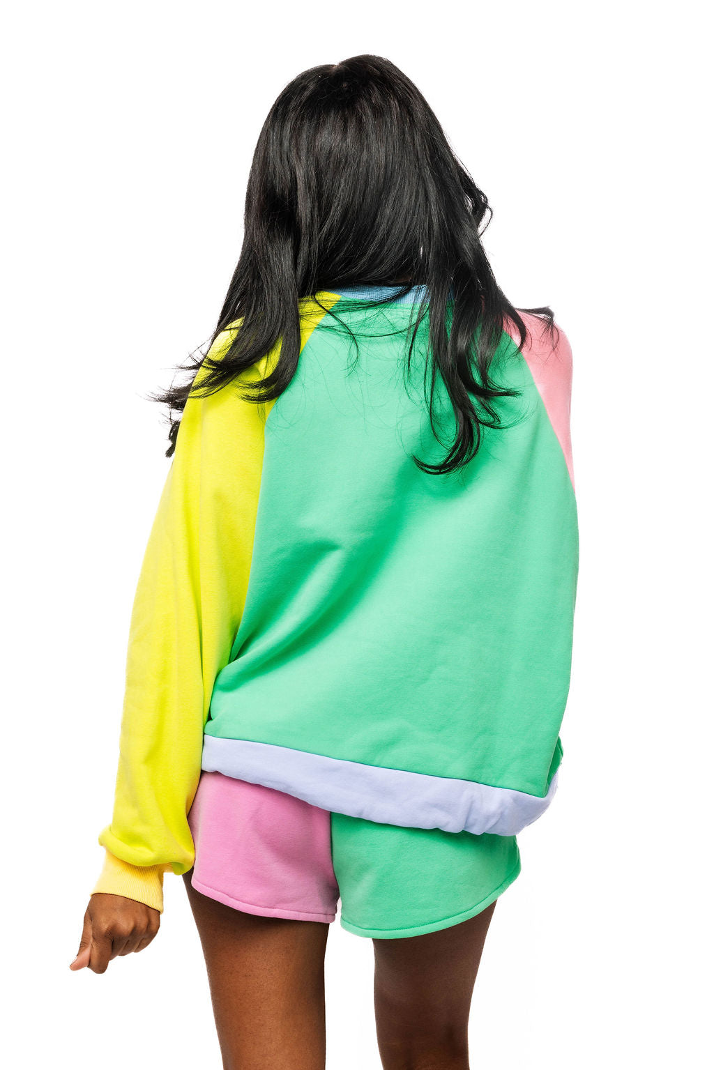 QOS Colorblock Card Sweatshirt