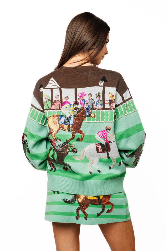 QOS Multi Derby Race Cardigan