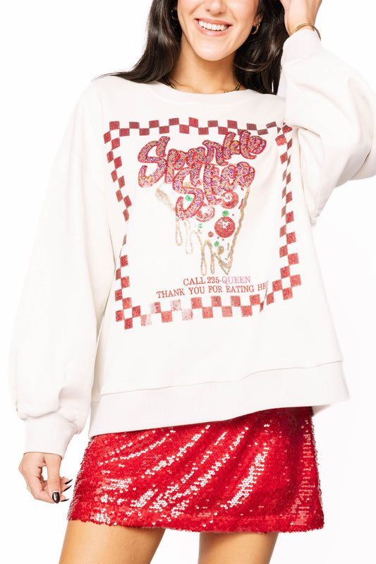 QOS Sparkle Slice Sweatshirt